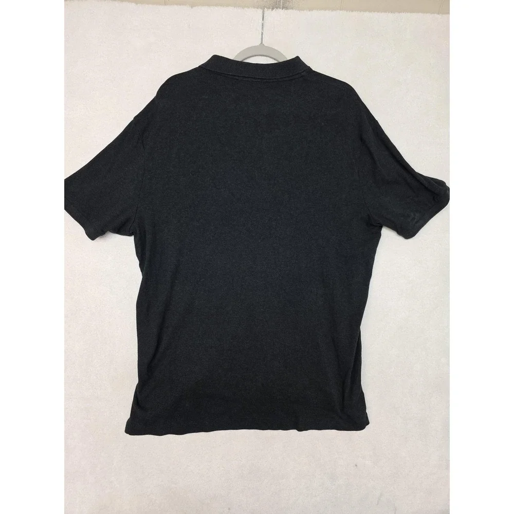 Polo Ralph Lauren Polo Shirt Mens Large Gray‎ Classic Fit Solid Interlock Cotton